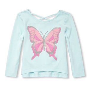NWT Children’s Place Butterfly Shirt Top 12-18mo